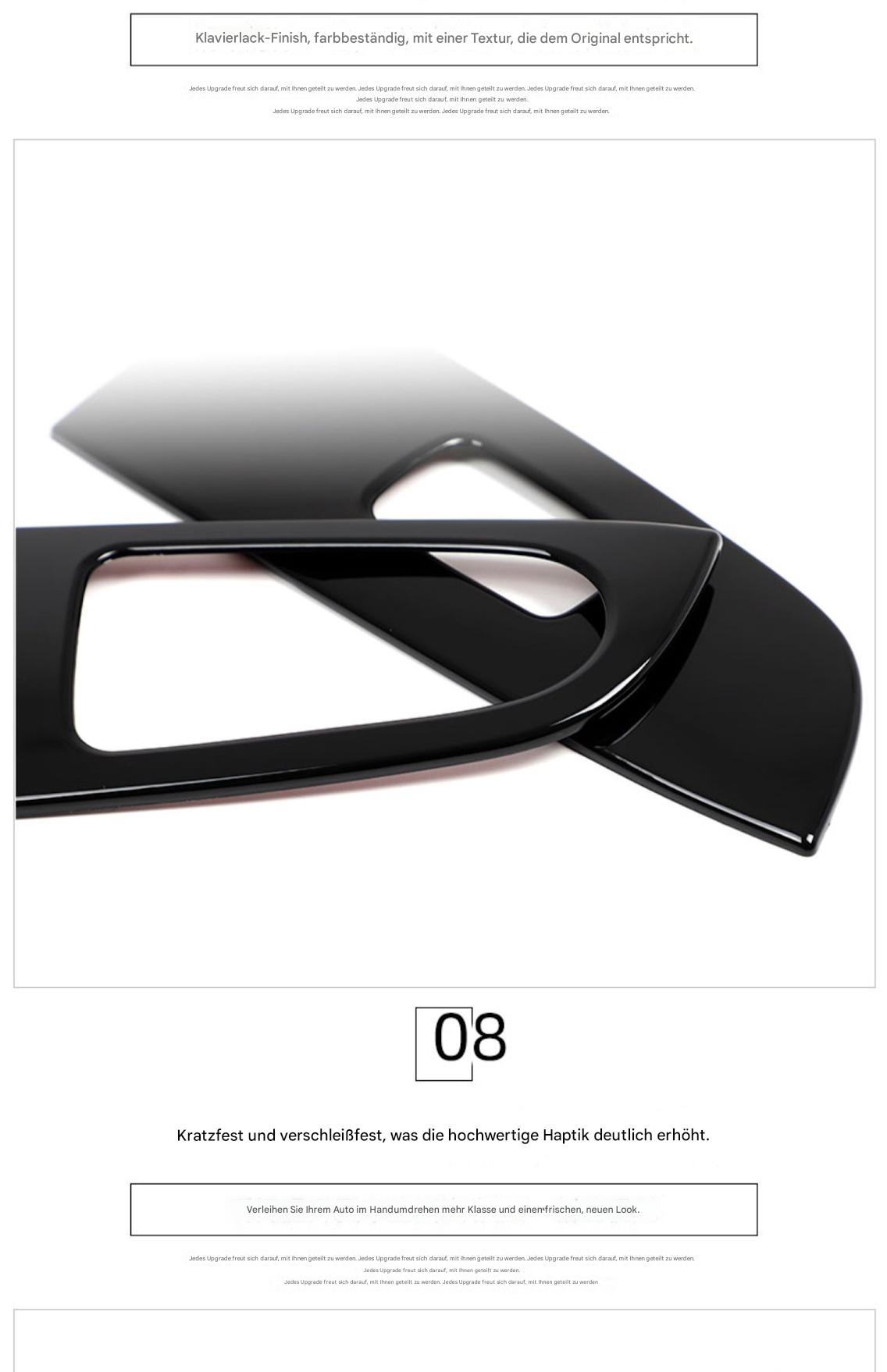 Fensterheberschalter Abdeckung für Mercedes V-Klasse V260 (2015–2022) – Interieur Zierblende aus ABS