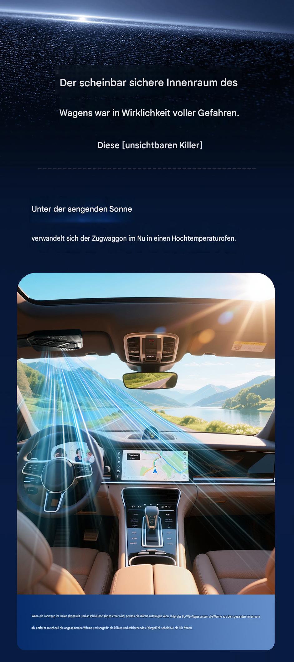 Solar Powered Car Window Exhaust Fan | Car Interior Cooling & Odor Removal Ventilator