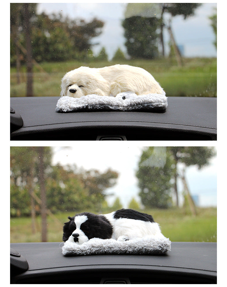 Auto Deko Katze & Hund – Aktivkohle Luftreiniger Figur für Auto Innenraum