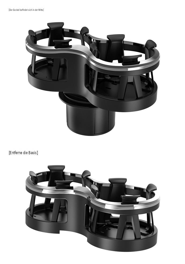 Doppel Becherhalter Auto Verstellbar | Original Getränkehalter Einsatz ABS