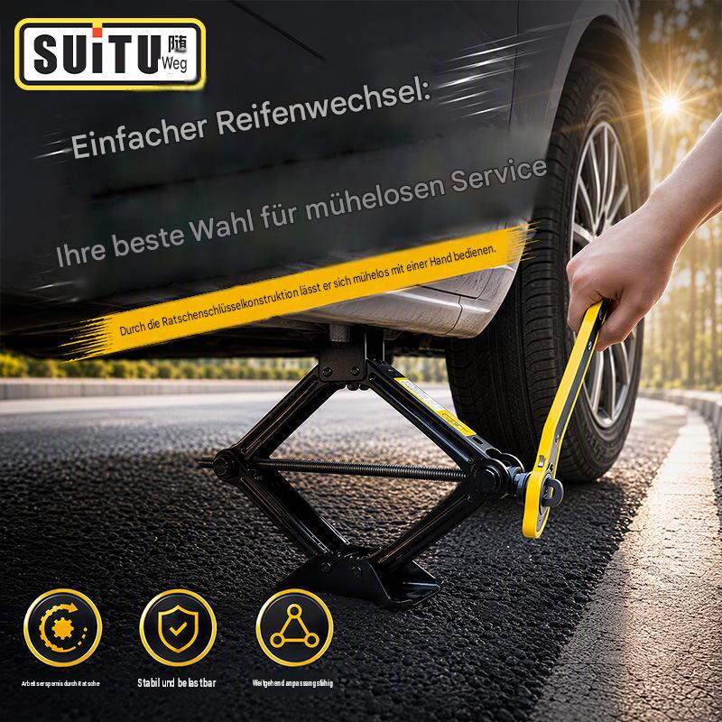 Wagenheber & Reifenreparatur Set für Auto und Motorrad – Pannen Werkzeugset aus legiertem Stahl