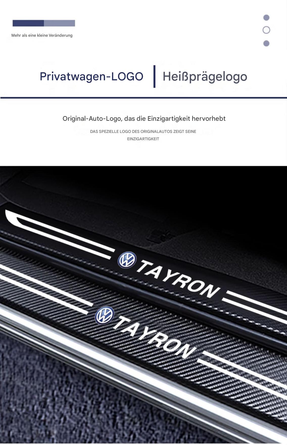 Einstiegsleisten & Türschweller-Schutz für VW Tayron 2024 – Edelstahl Einstiegsleisten mit Begrüßungsfunktion, Innenraum-Zubehör & Dekorleisten