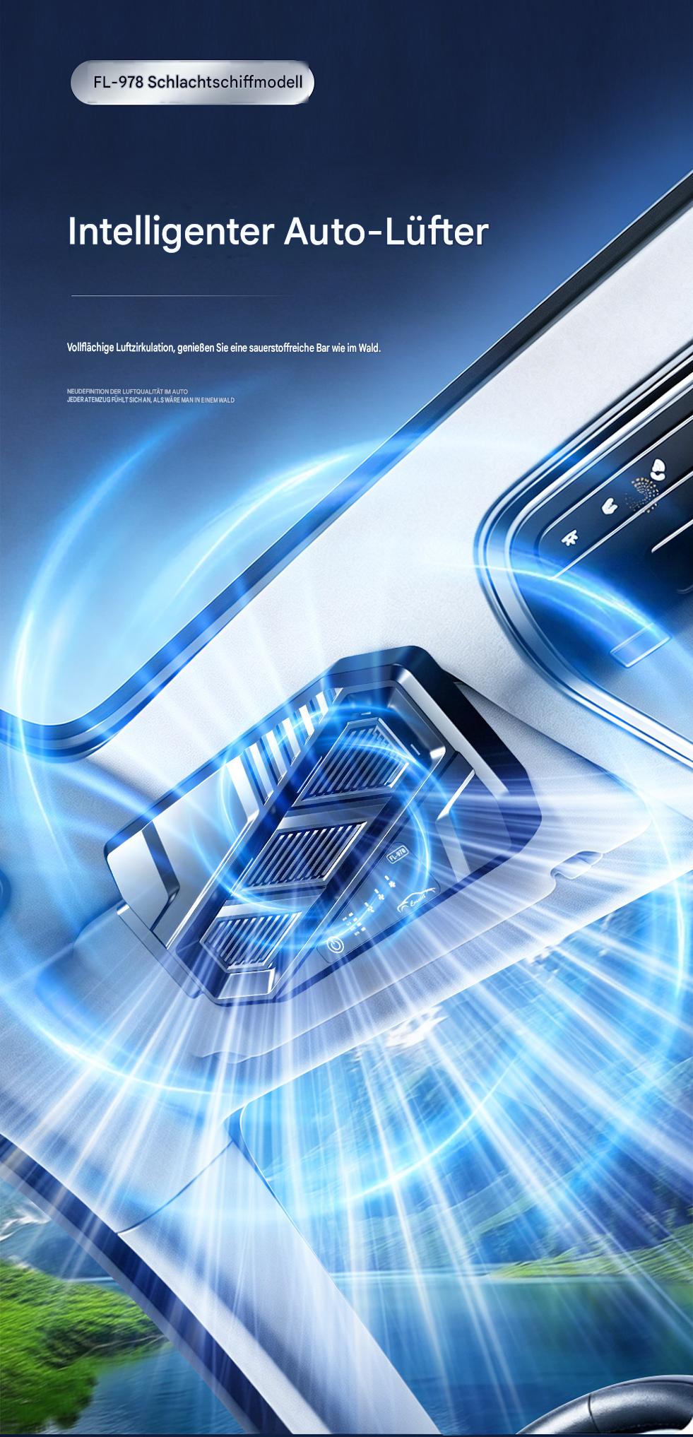 Solar Powered Car Window Exhaust Fan | Car Interior Cooling & Odor Removal Ventilator