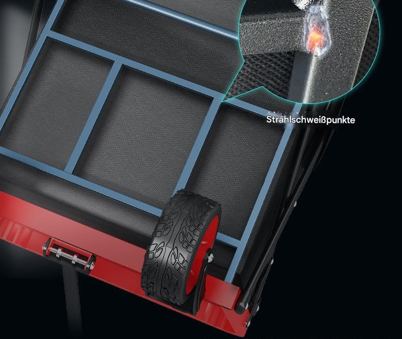 Faltbarer Outdoor-Transportwagen mit Vollstahlrahmen & 600D Oxford – Kompakt & Vielseitig