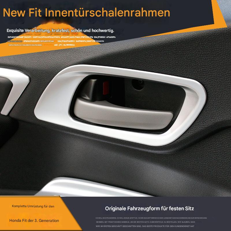 ABS Chrom Türgriffblenden für Honda Fit GK5 2014–2020 – Innenrahmenabdeckung für 3. Generation Jazz