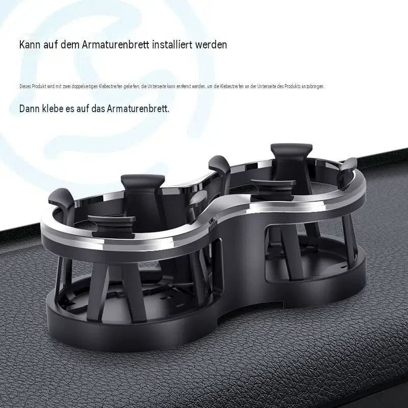 Doppel Becherhalter Auto Verstellbar | Original Getränkehalter Einsatz ABS