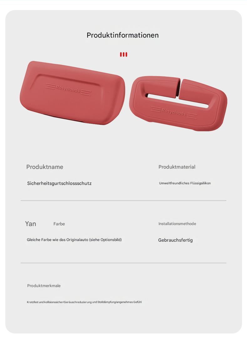 Sicherheitsgurt Steckschutz für Audi A3 A4L A5 A6L A7L Q5L  – Silikon Abdeckung Innenraum Zubehör