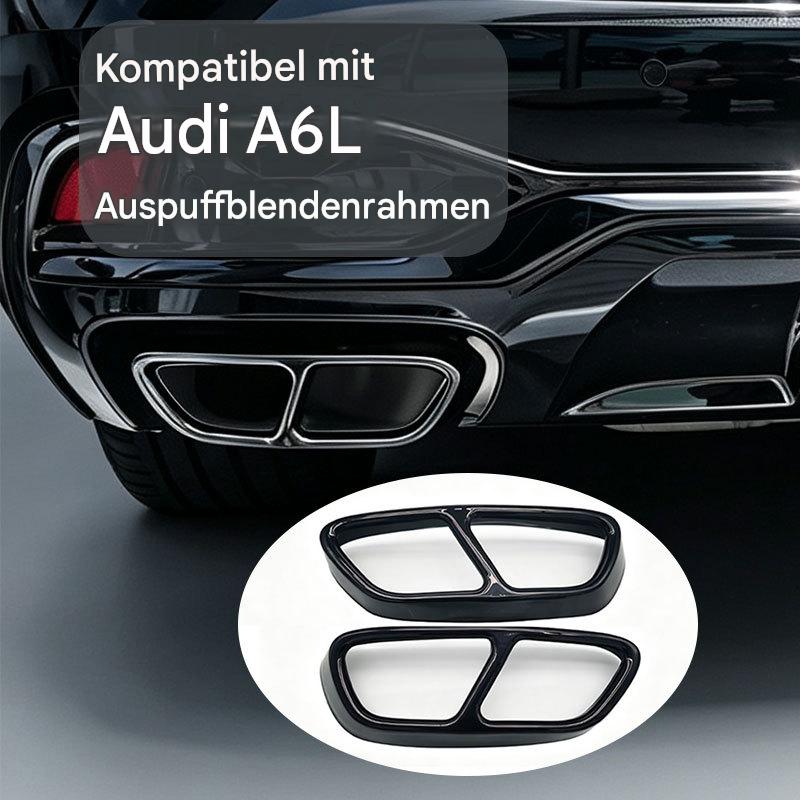 Vierrohr‑Auspuffblenden Edelstahl für Audi A6L 2026 | Funftesrad