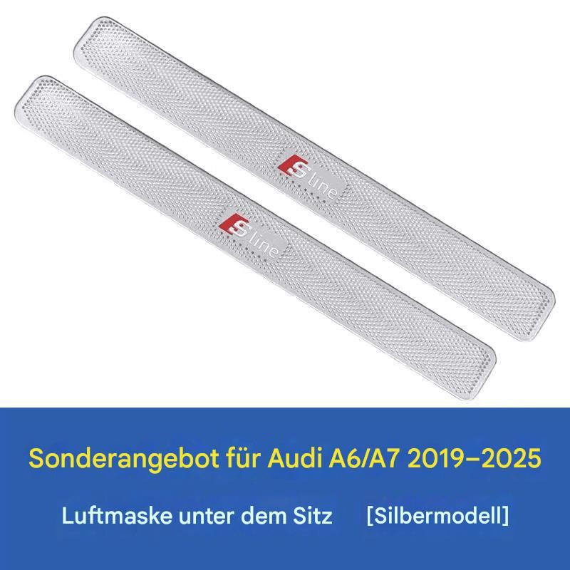 Edelstahl-Lüftungsschutz unter dem Sitz für Audi A4L/A6L/A7/A8/Q3/Q5L/Q7/Q8 – Staubschutz & Dekoration