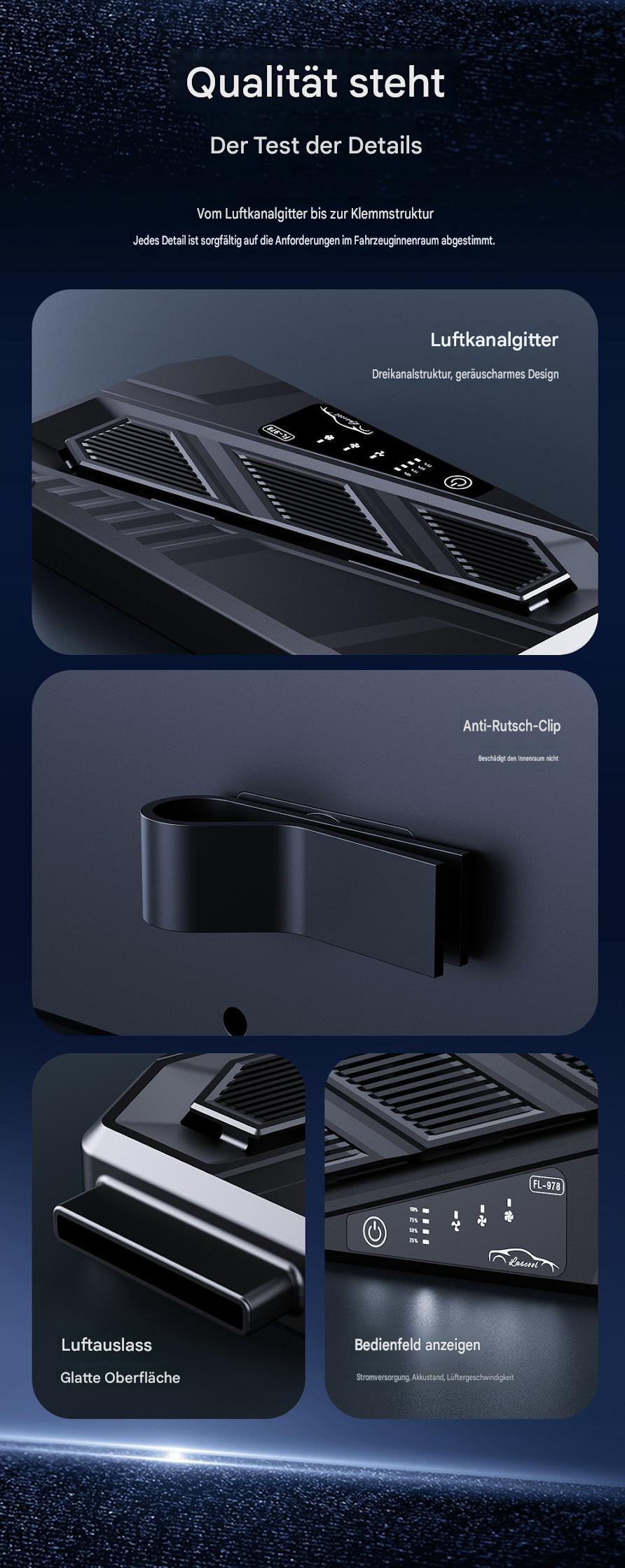 Solar Powered Car Window Exhaust Fan | Car Interior Cooling & Odor Removal Ventilator