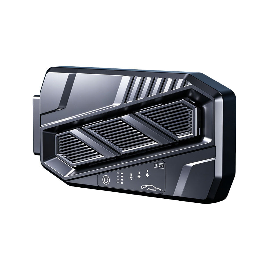 Solar Powered Car Window Exhaust Fan | Car Interior Cooling & Odor Removal Ventilator