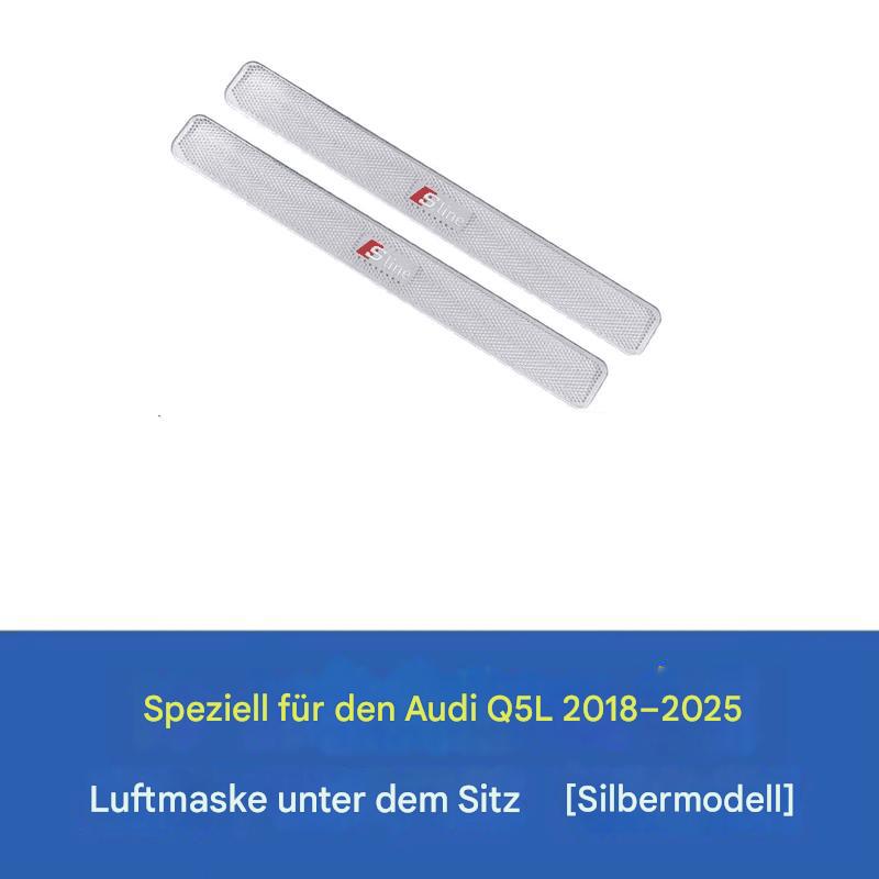Edelstahl-Lüftungsschutz unter dem Sitz für Audi A4L/A6L/A7/A8/Q3/Q5L/Q7/Q8 – Staubschutz & Dekoration