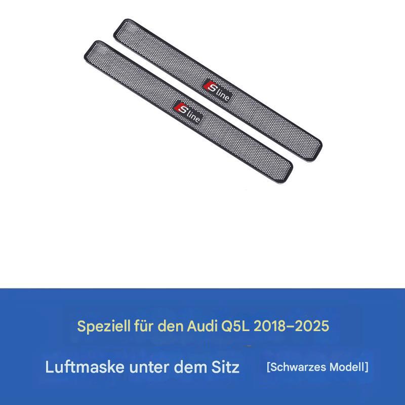 Edelstahl-Lüftungsschutz unter dem Sitz für Audi A4L/A6L/A7/A8/Q3/Q5L/Q7/Q8 – Staubschutz & Dekoration
