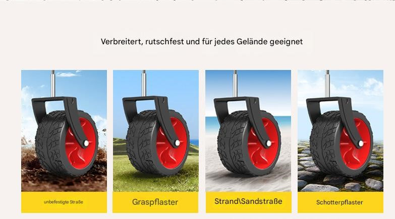 Faltbarer Outdoor-Transportwagen mit Vollstahlrahmen & 600D Oxford – Kompakt & Vielseitig