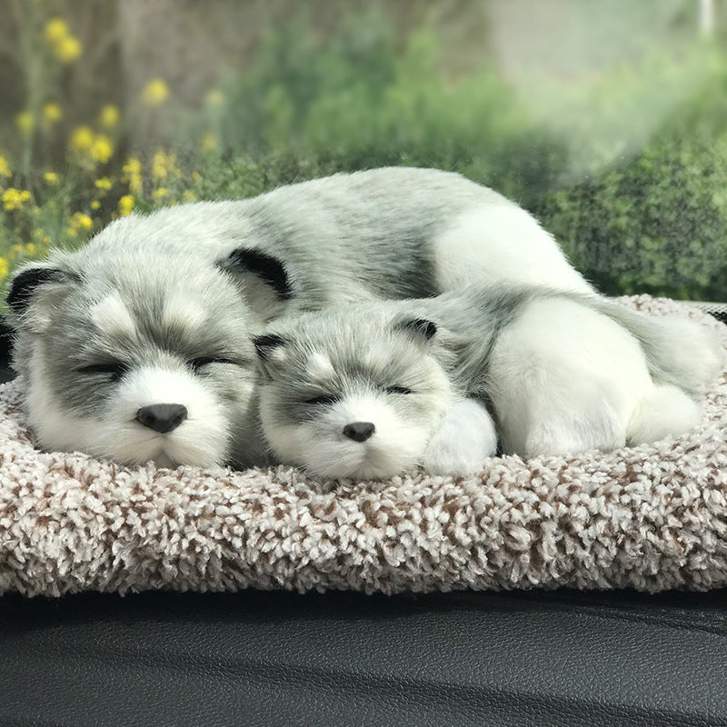 Auto Deko Katze & Hund – Aktivkohle Luftreiniger Figur für Auto Innenraum