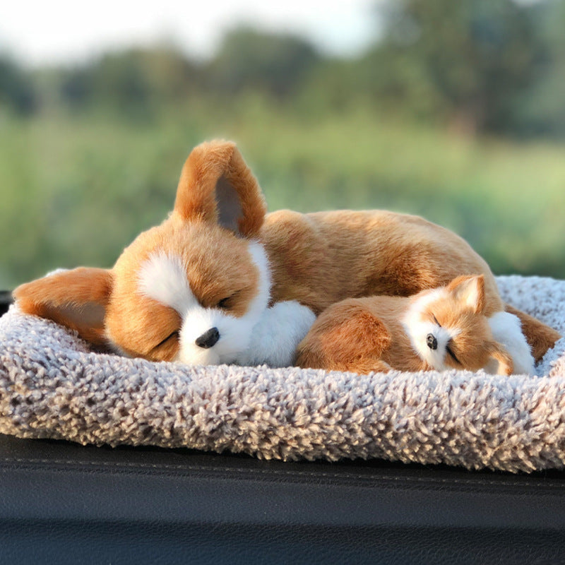 Auto Deko Katze & Hund – Aktivkohle Luftreiniger Figur für Auto Innenraum