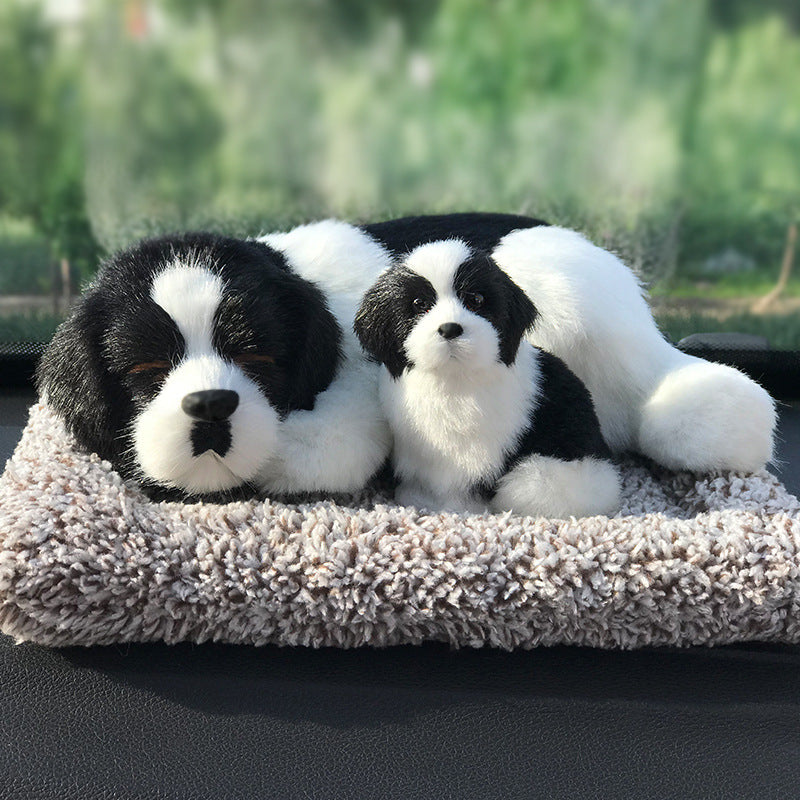 Auto Deko Katze & Hund – Aktivkohle Luftreiniger Figur für Auto Innenraum