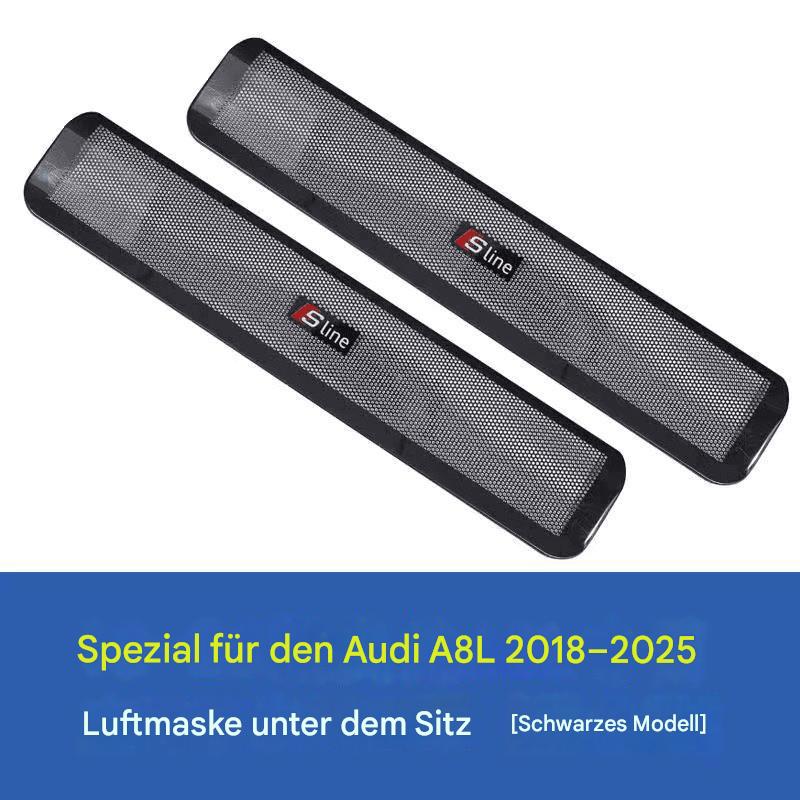 Edelstahl-Lüftungsschutz unter dem Sitz für Audi A4L/A6L/A7/A8/Q3/Q5L/Q7/Q8 – Staubschutz & Dekoration