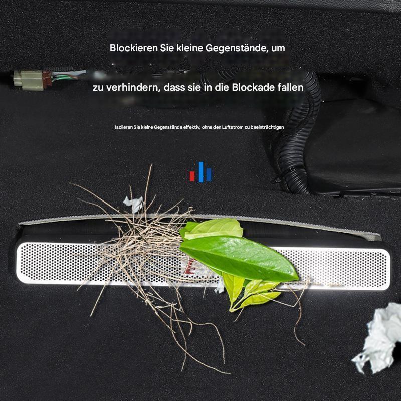 Edelstahl-Lüftungsschutz unter dem Sitz für Audi A4L/A6L/A7/A8/Q3/Q5L/Q7/Q8 – Staubschutz & Dekoration