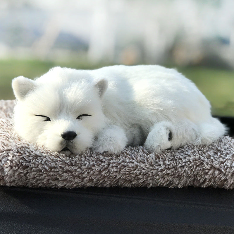 Auto Deko Katze & Hund – Aktivkohle Luftreiniger Figur für Auto Innenraum