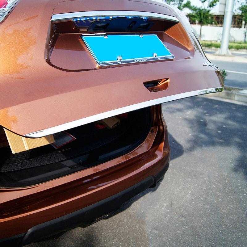 Nissan X-Trail T32 Chrom Kofferraum Gepäckraum Abdeckung Hinten Leiste