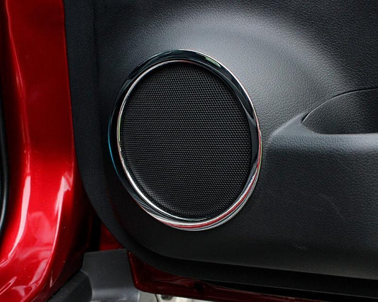 Nissan X-Trail T32 Chrom Tür Lautsprecher Ringe Rahmen Abdeckung Blende