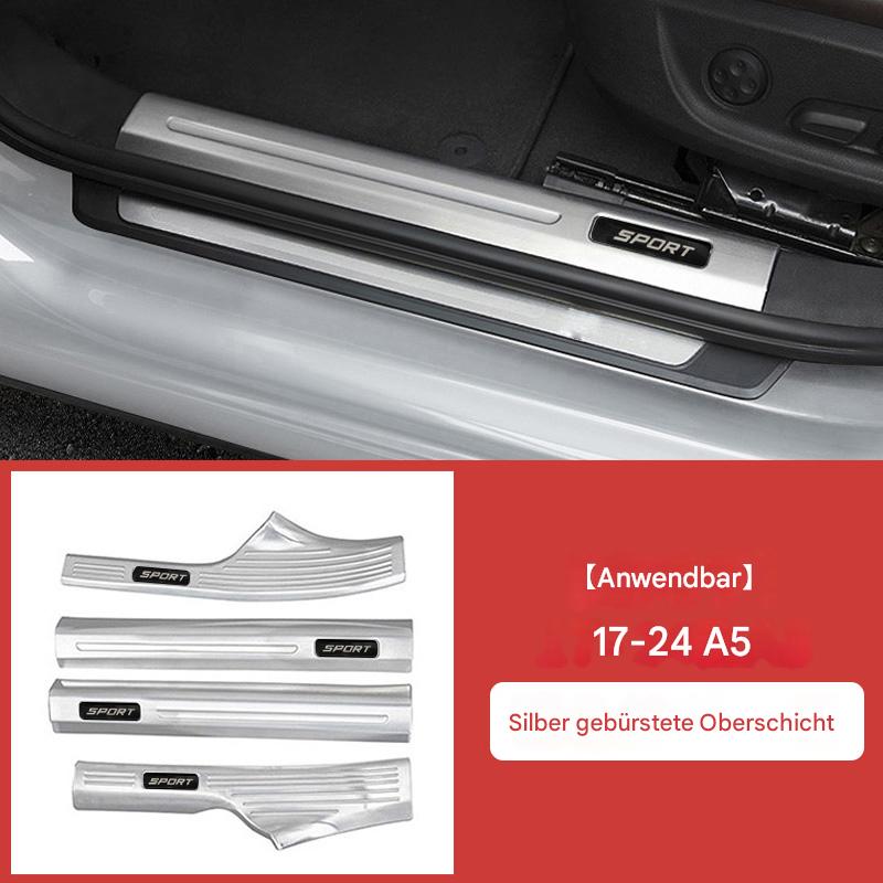 Einstiegsleisten Türschweller passend für Audi A6L / Q5 / A4L / A5 / Q3 – Edelstahl Welcome Pedal Innenraum Dekor & Tuning Zubehör