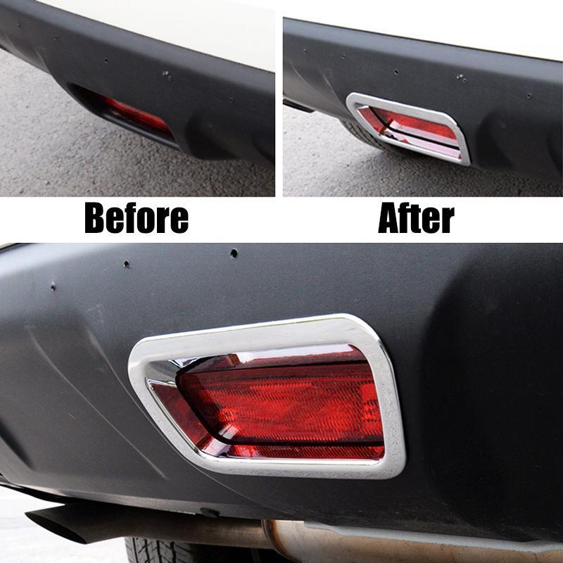 Nissan X-Trail T32 Chrom Brems Licht Leuchte Abdeckung Rahmen Hinten