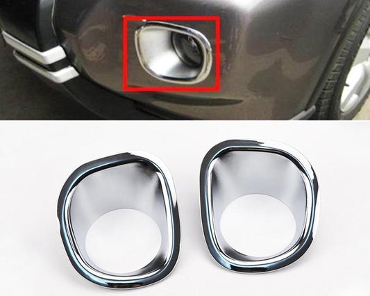 Nissan X-Trail T31 Chrom Nebelscheinwerfer Licht Abdeckung Rahmen Vorne