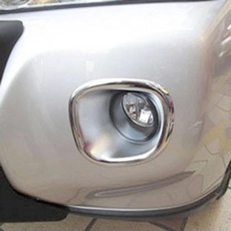 Nissan X-Trail T31 Chrom Nebelscheinwerfer Licht Abdeckung Rahmen Vorne