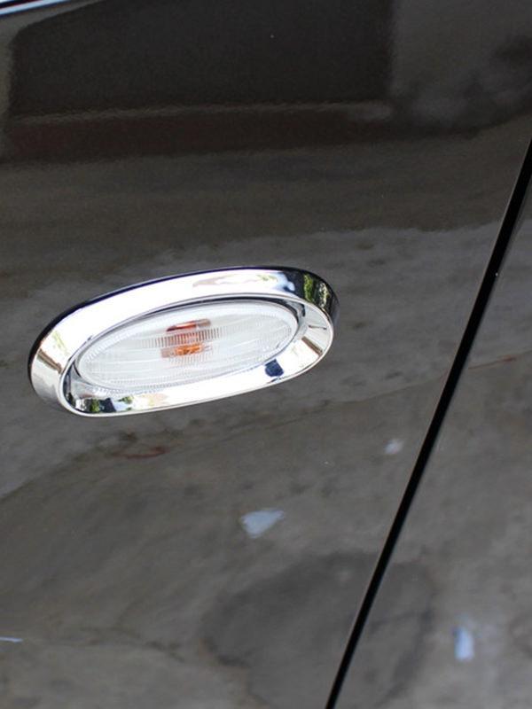 Nissan X-Trail T31 Chrom Seitenblinker Rahmen Abdeckung
