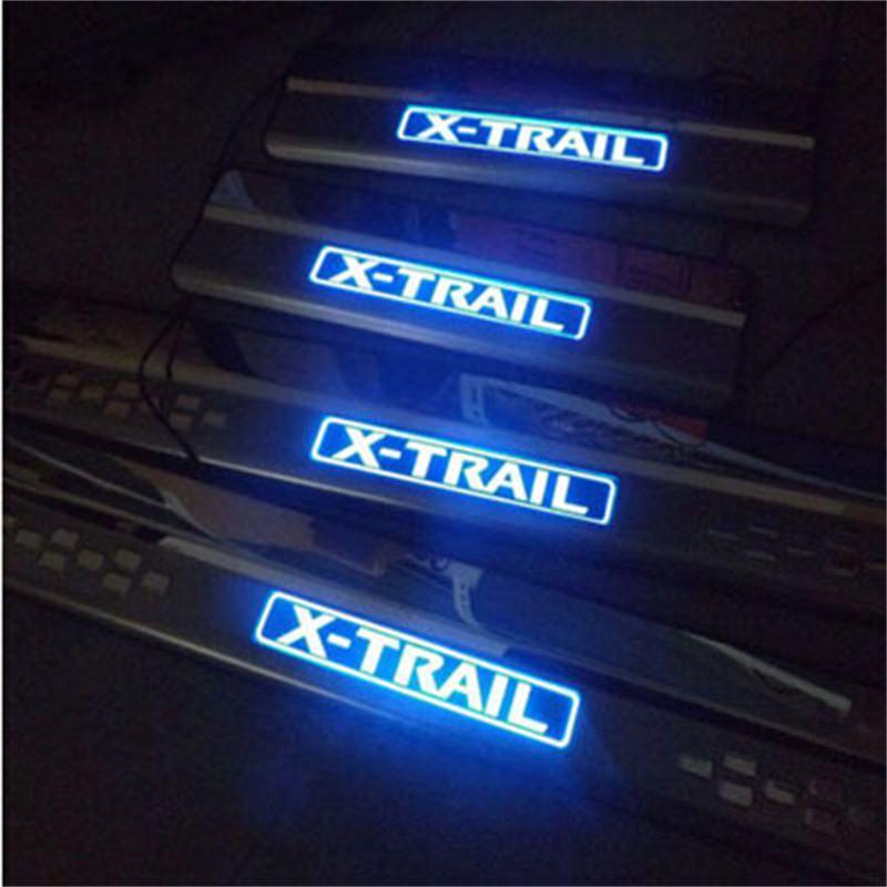 Nissan X-Trail T32 Chrom LED Einstiegs Leisten Tür Schweller Auflage Abdeckung