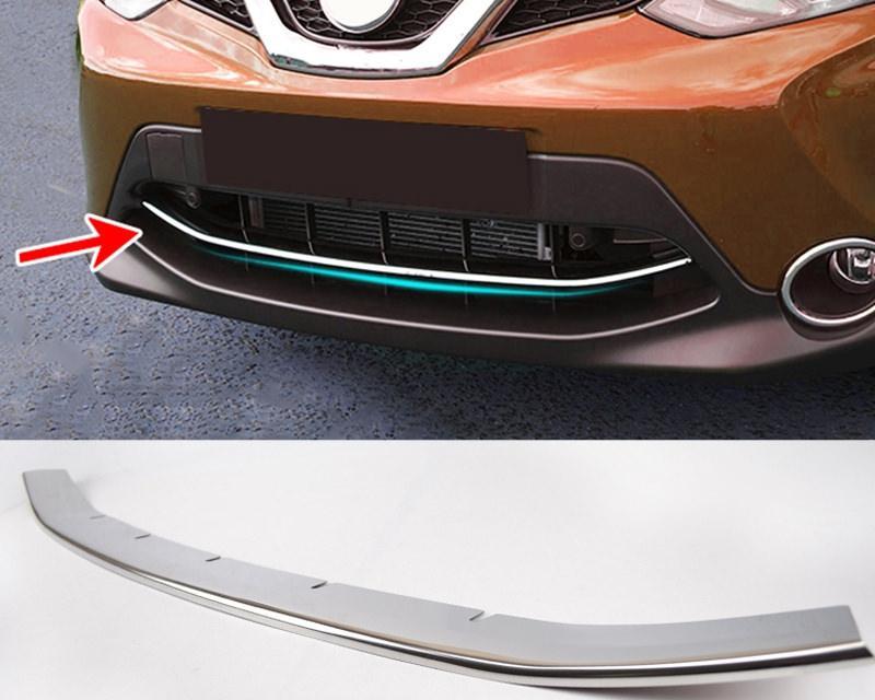 Nissan Qashqai J11 Chrom Stossleiste Kühlergrill Vorne Leiste Abdeckung