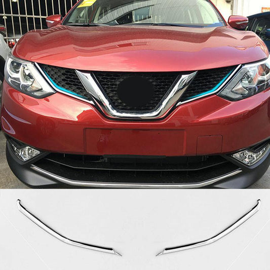 Nissan Qashqai J11 Chrom Kühlergrill Gitter Niere Streifen Abdeckung Leiste