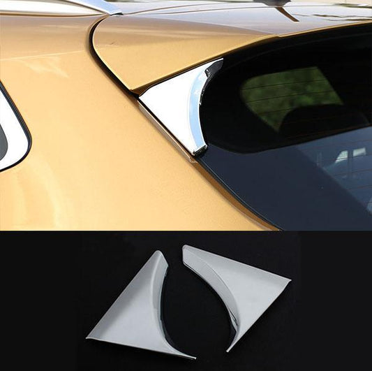Nissan Qashqai J11 Chrom Dreieck Fenster Hinten Abdeckung Rahmen