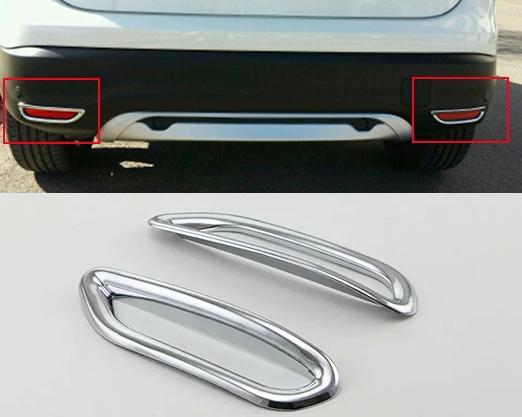 Nissan Qashqai J11 Chrom Nebelscheinwerfer Abdeckung Rahmen Licht Hinten