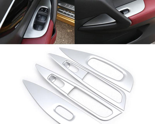 Nissan Qashqai J11 Chrom Abdeckung Fenster Heber Schalter Taster Rahmen