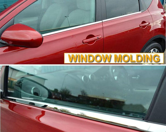 Nissan Qashqai J10 Chrom Tür Fenster Leisten Abdeckung