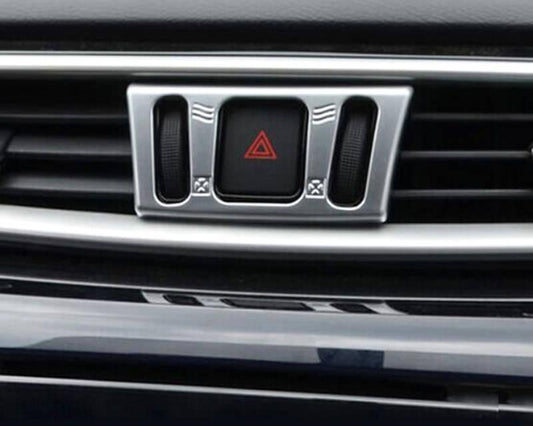 Nissan X-Trail T32 Chrom Innenraum Luftdüsen Lüftungsgitter Lüftungsschacht Rahmen Abdeckung