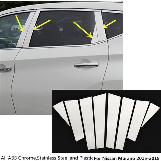 Nissan Murano Z52 Chrom Türzierleisten Abdeckung B Säule Türsäule