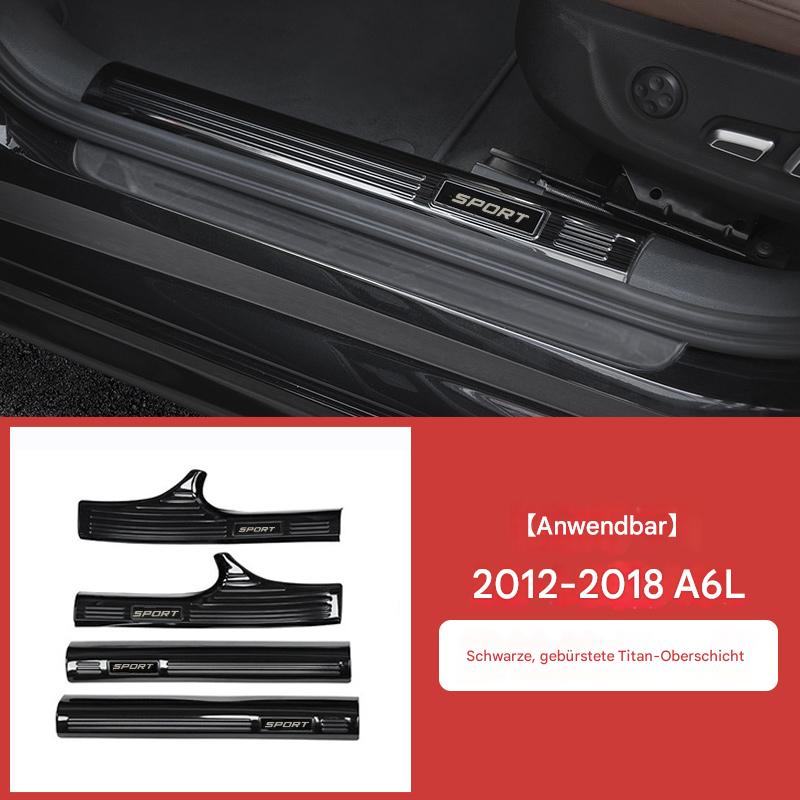 Einstiegsleisten Türschweller passend für Audi A6L / Q5 / A4L / A5 / Q3 – Edelstahl Welcome Pedal Innenraum Dekor & Tuning Zubehör