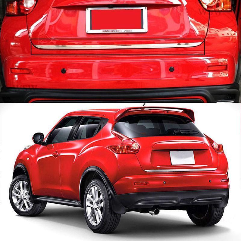 Nissan Juke F15 Chrom Kofferraum Gepäckraum Abdeckung Hinten Leiste