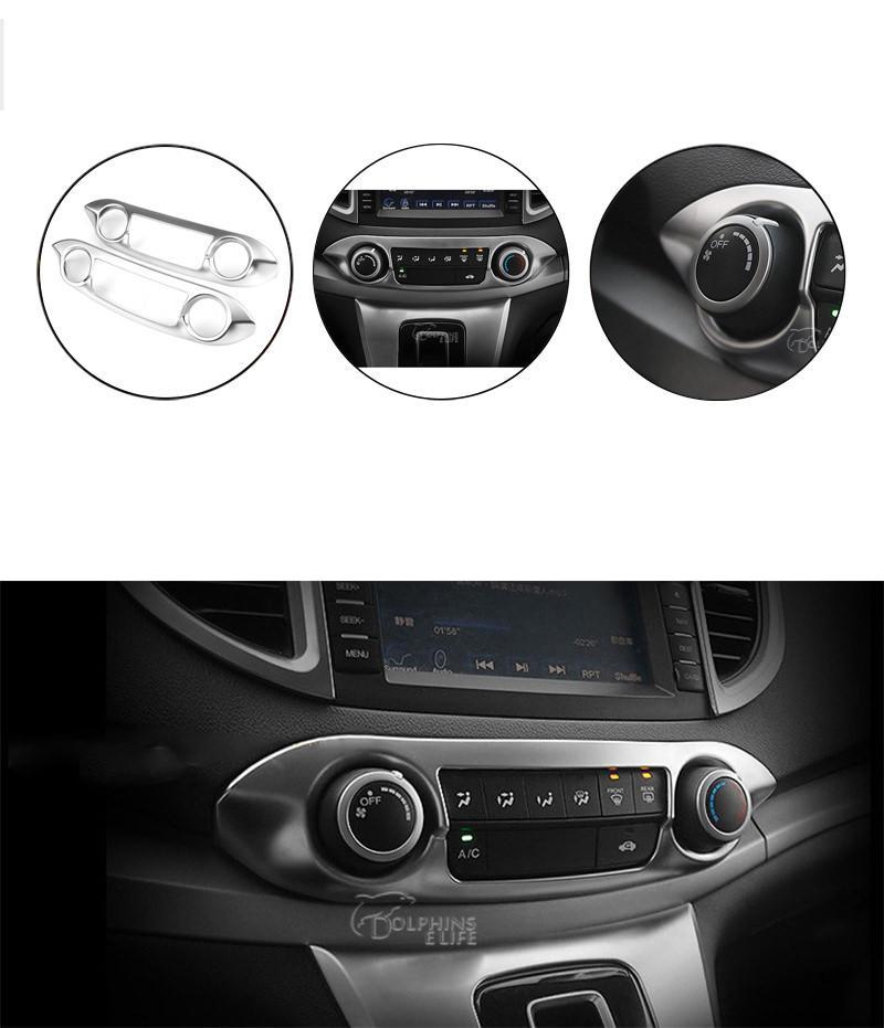 Honda CRV Chrom Klimabedienteil Mittelkonsole Armaturenbrett Rahmen Abdeckung