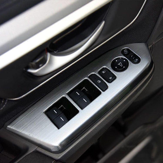 Honda CRV Chrom Abdeckung Fenster Heber Schalter Taster Rahmen