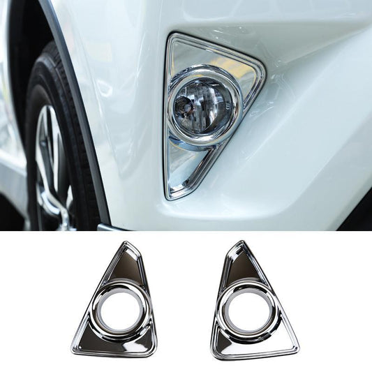 Toyota RAV4 4 XA40 Chrom Nebelscheinwerfer Licht Abdeckung Rahmen Vorne