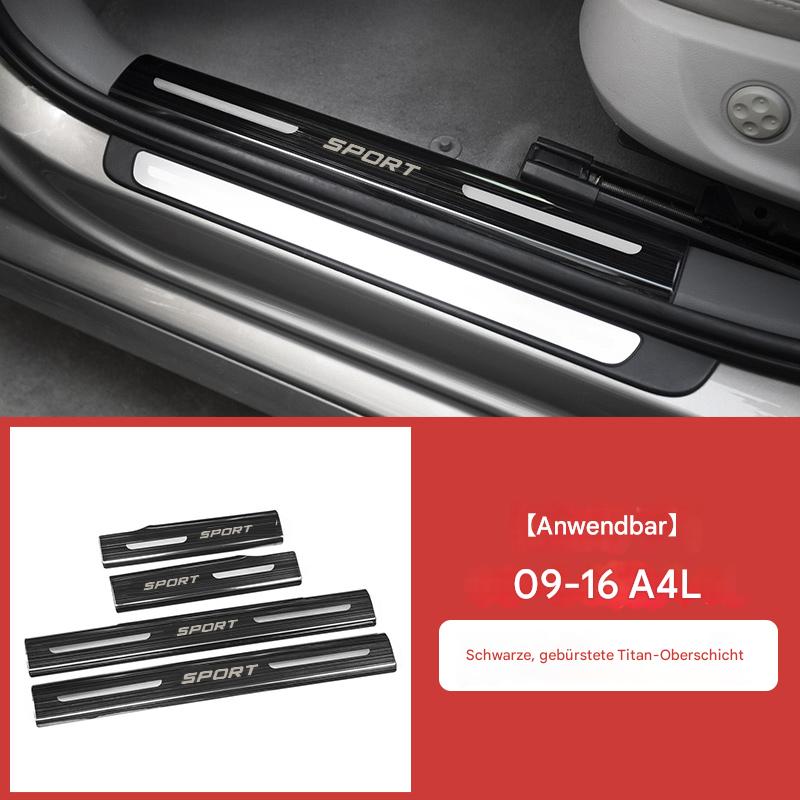 Einstiegsleisten Türschweller passend für Audi A6L / Q5 / A4L / A5 / Q3 – Edelstahl Welcome Pedal Innenraum Dekor & Tuning Zubehör
