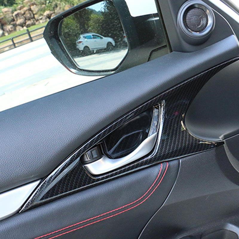 Honda Civic FK Carbon Türgriff Schalen Tür Abdeckung Blende Rahmen