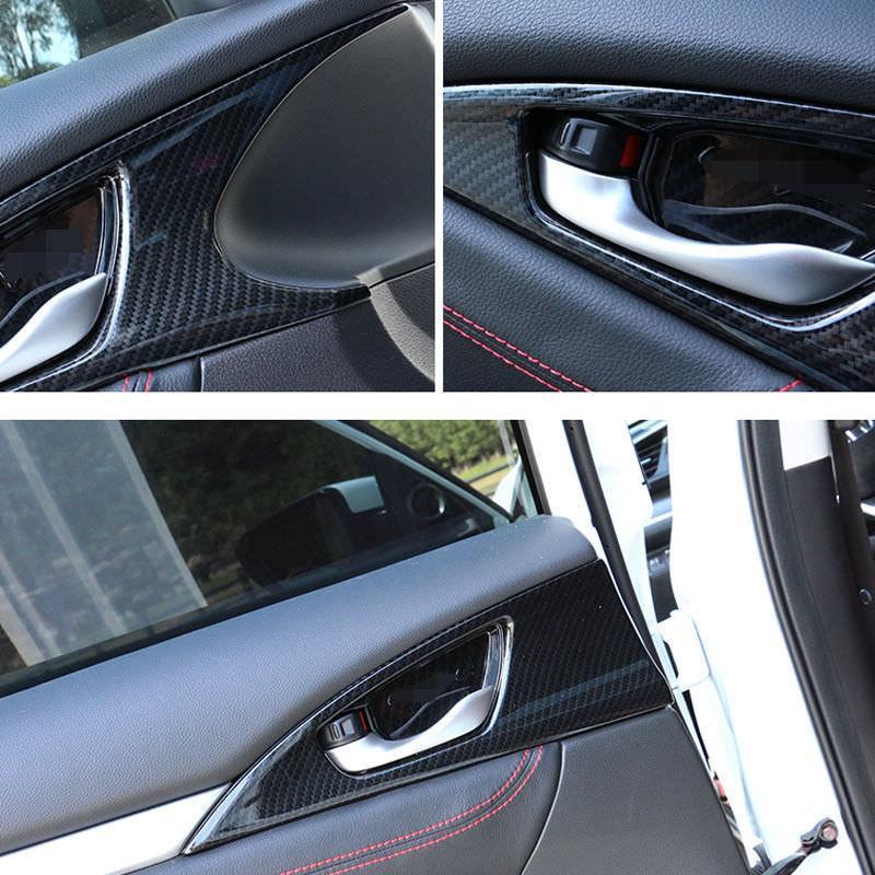 Honda Civic FK Carbon Türgriff Schalen Tür Abdeckung Blende Rahmen