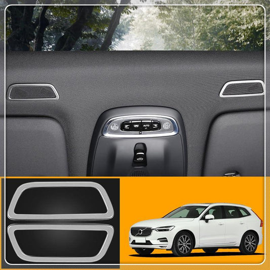 Volvo XC60 SPA Chrom Dach Lautsprecher Ringe Rahmen Abdeckung Blende