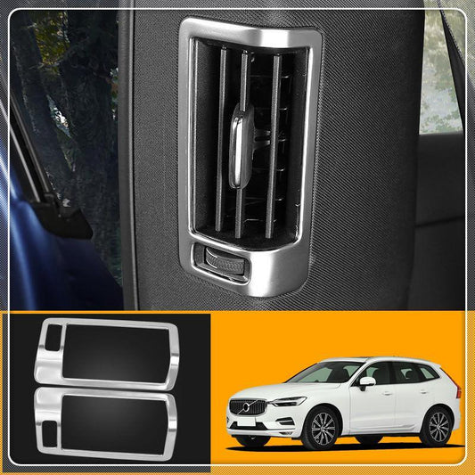 Volvo XC60 SPA Chrom Luftdüsen Lüftungs Gitter Abdeckung